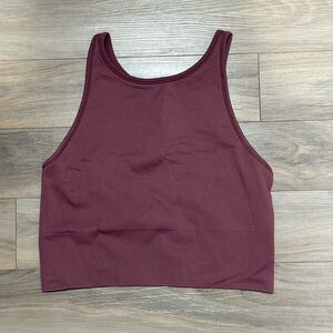 Athleta Aurora Seamless High Neck Crop Tank